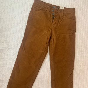 Corduroy Crop Straight pants